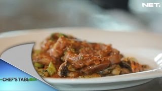 Chefs Table  Main Course  Braised Osso Bucco with Gremolata Sauce [upl. by Nonarb]