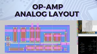 Analog layout of an opamp using the Magic VLSI tool [upl. by Naaitsirhc]