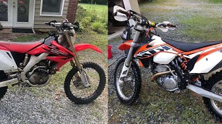 The Best Used Woods BikeCRF 250X or KTM 250 XCFW [upl. by Elagiba582]