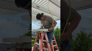 Running Electrical through pergola for lighting and fans [upl. by Sakovich]