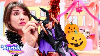 Ümit ile Barbie oyunları Ümit Halloween parti ertesi günü Barbieye geliyor Barbie videoları [upl. by Adnam]