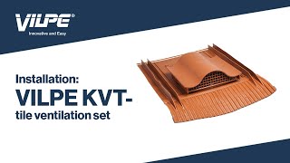 Installation of VILPE® KTVTile Ventilation set [upl. by Odericus]