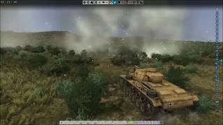 Tank Warfare Tunisia 1943  American Hill Defence vs Germany [upl. by Atwekk]