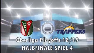 Oberliga Playoffs 2019 Halbfinale Spiel 4 Herner EV  Tilburg Trappers [upl. by Ennayhc]