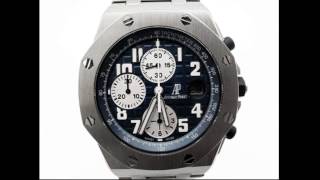 Audemars Piguet Royal Oak Offshore Navy REF 25721TIOO1000TI04A 25721STOO1000ST09A [upl. by Esilehs]