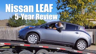 Nissan Leaf 5Year Owners Review [upl. by Bendix]