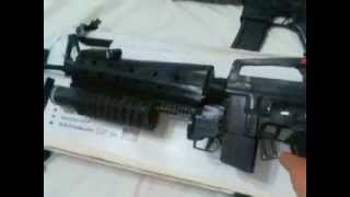 Homemade Cardboard M16A1  M203 [upl. by Aisauqal]