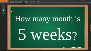 How many month is 5 weeks [upl. by Aicilav537]