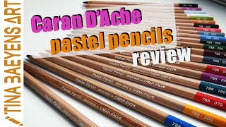 CARAN DACHE PASTEL pencil REVIEW  TinaBaeyensArt [upl. by Scheider]