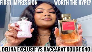 DELINA EXCLUSIF VS BACCARAT ROUGE 540 LUXURY FRAGRANCES REVIEW  WHICH IS BETTER PENELOPE PALACE [upl. by Siegler]