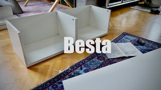 Ikea Besta shelf unit with doors [upl. by Manthei965]