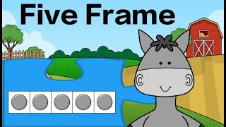 Five Frame Subitizing Puzzle On the Farm Math Brain Break [upl. by Jaime481]