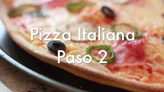 Pizza Italiana Paso 2  Masa para la pizza ya terminada y cómo estirarla ✅ [upl. by Seften]