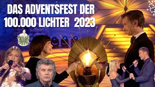 Das Adventsfest der 100000 Lichter 2023 mit Andrea Berg Roland Kaiser Thomas Anders [upl. by Yarazed]