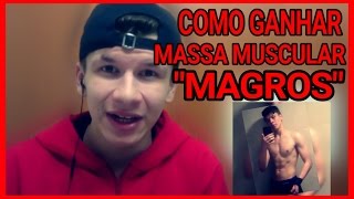 como ganhar MASSA MUSCULAR sendo magro ectomorfo  Adolescente na academia [upl. by Kohcztiy]