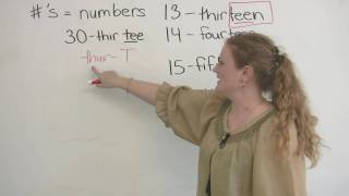 English Pronunciation How to pronounce numbers [upl. by Anod]