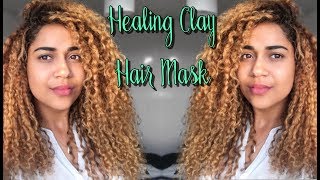 Amazing Results with Indian Healing Clay  Heat amp Bleach Damage [upl. by Labina]