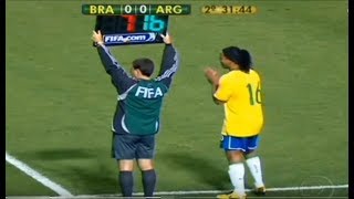 Brasil Tava no Sufoco Até Que Ronaldinho Gaúcho Entrou no Segundo Tempo e Mudou o Jogo [upl. by Pare783]