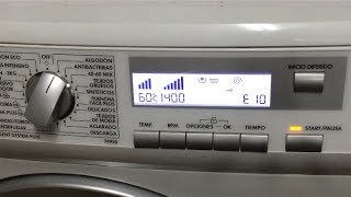 Error E10  EF4 Avería lavadora AegElectrolux 74950 SolucionFault washing machine Solution [upl. by Remo]