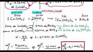 Como calcular a concentração molar de um ácido base e sal em uma reação de neutralização [upl. by Cirded]