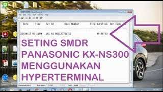 SETING SMDR PANASONIC KXNS300 [upl. by Mila]