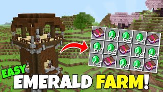 NEW EMERALD FARM Tutorial Better Than Raid Farms 3800Hour Minecraft Bedrock MCPE Xbox PS5 PC [upl. by West]