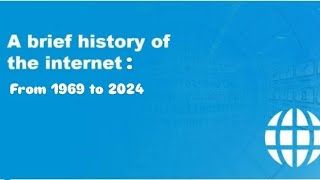 The History of Internet  From Arpanet to social media [upl. by Eiramadnil]