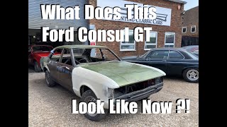 RARE Ford Consul GT MK1 Granada  The Sweeney Full Body Repaint with Novol For Classic Car [upl. by Jaylene]