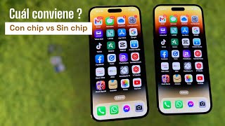 iPhone 14 ProMax de chip doble vs iPhone 14 ProMax sin chip [upl. by Dnalrag]