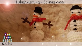 Häkelanleitung  Deko Schneemann [upl. by Tnairb323]