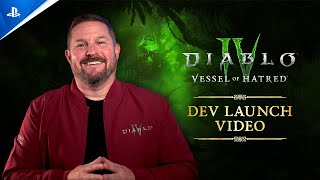 Diablo IV  Vessel of Hatred Developer Launch Message  PS5 amp PS4 Games [upl. by Yenattirb723]