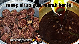 cara membuat sirup gula merah untuk es cendol amp es cincau hijau  sirup gula merah kental [upl. by Eerol]