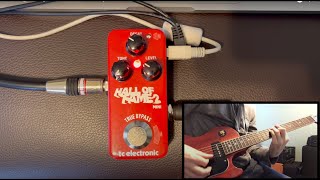 How to get delay sounds from a reverb pedal  TC Electronic Hall of Fame 2 Mini [upl. by Rolfe]