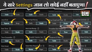 All New Basic  Advance Control Settings Guide  Explain With Tips amp Tricks  BGMI  PUBGM Settings [upl. by Samled816]