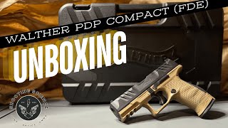 Walther PDP Compact FDE Unboxing Slide removal and trigger pull [upl. by Anaujait627]