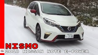 2018 Nissan Note ePower Nismo Winter Snow Driving [upl. by Attikin]