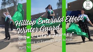 Hilltop Emerald Effect Winter Guard at Eastlake High School 2024 [upl. by Landau474]