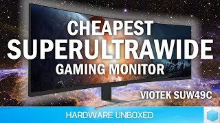 Cheapest Super Ultrawide Gaming Monitor Viotek Impresses Again SUW49C Review [upl. by Kylander]