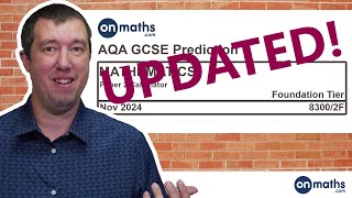 UPDATED AQA Foundation Nov 2024 Predicted Maths GCSE Paper 2 Calculator Calculator Exam 83002F [upl. by Rashidi580]