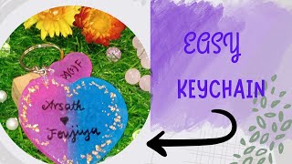 easy keychain making jesmi resinarts [upl. by Bess65]