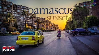 【4K】Driving at Sunset through Damascus Syria  2020 [upl. by Amlev]