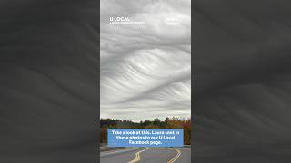 Wavelike clouds spotted over New Hampshire clouds [upl. by Nosyarg]