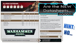 Are the Adeptus Custodes Datasheets any GOOD Warhammer 40k [upl. by Saeger]