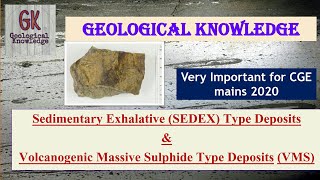 Sedimentary Exhaltive Deposits and Volcanogenic Massive Sulphide DepositsEconomic Geology [upl. by Ainehta139]