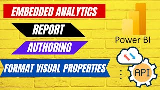 Power BI Embedded Analytics Report Authoring  Format Visual Properties powerbi embeddedanalytics [upl. by Anilesor]