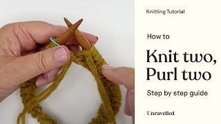 Beanie Tutorial  Knit Two Purl Two Rib in the Round [upl. by Hennessy]