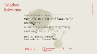 Thomas Metzinger Virtuelle Realität und künstliche Intelligenz – Neue Fragen für … [upl. by Downes]