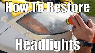 HOW TO CORRECTLY RESTORE AND SEAL HEADLIGHTS  PERMANENT HEADLIGHT RESTORATION [upl. by Dirgni]