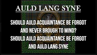 Auld Lang Syne The Irish Rovers w lyrics [upl. by Sherrard]