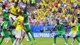 World Cup Mina winner against Senegal sends Colombia through [upl. by Ecnatsnoc967]